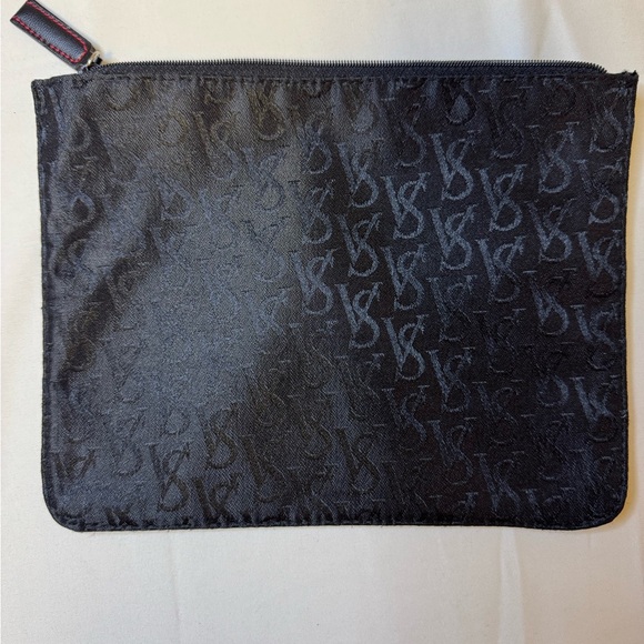 Victoria's Secret Handbags - Victoria's Secret Black Cosmetic Bag with Embossed Design